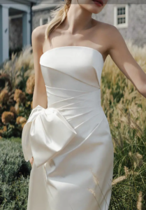 Ann Barge Wedding Dress with Bow